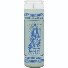 CANDLE GUARDIAN ANGEL WHITE 400m12 pk     l12PK