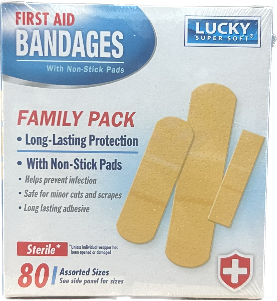 LUCKY BANDAGES 80PK /24