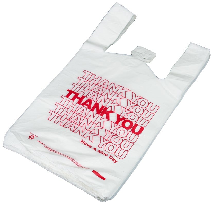 THANK YOU BAGS PLASTIC WHITE 700CT  /BOX