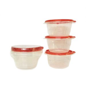 BRANDELLO Plastic Food Container RD 1.4L- 3PK /24