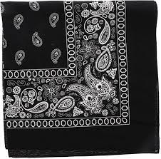 BANDANA BLACK 12-PK