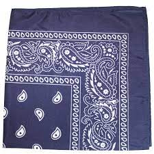 BANDANAS NAVY BLUE 12-PK