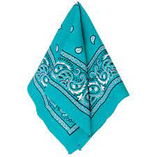 BANDANA TURQUOISE 12-PK