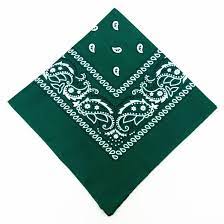 BANDANAS GREEN 12-PK