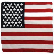 BANDANAS USA FLAG 12-PK
