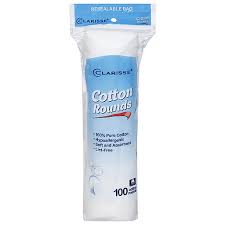 CLARISSE COTTON PADS ROUND 100ct /24