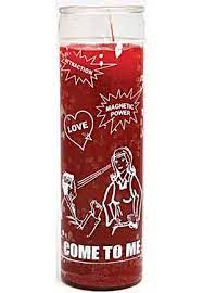 CANDLE COME TO ME 8" 12PK RED