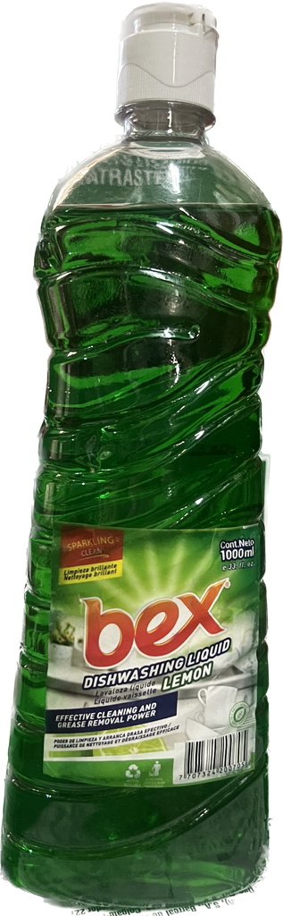 BEX DISH LIQUID LEMON 1000ml-33oz /12