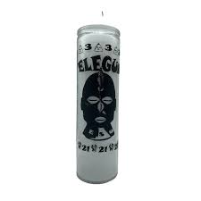 CANDLE ELEGUA 8" WHITE 12PK