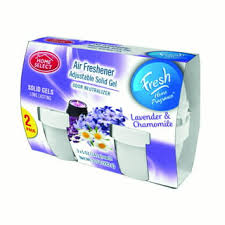 HOME S.AIR FRESHENER SOLID GEL LAVENDER & CHA 12/2PACK10oz