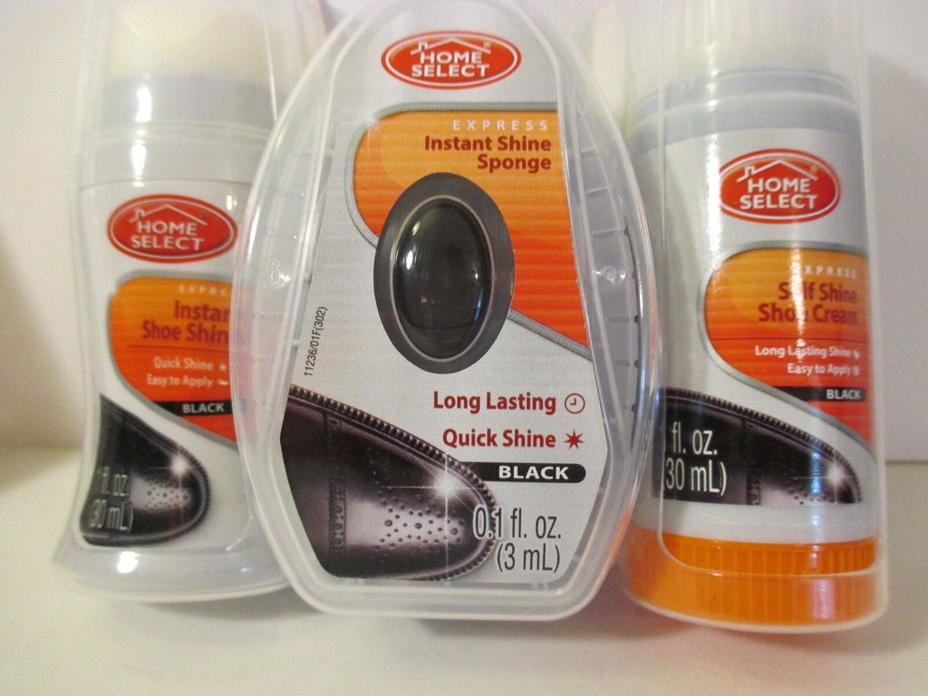 HOME S. SHOE CARE KIT 3- IN-1 BLACK