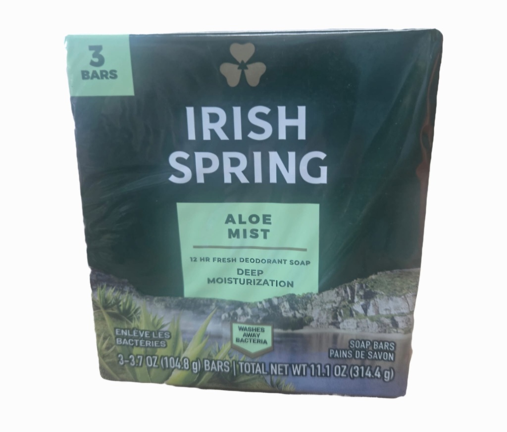 IRISH SPRING SOAP ALOE MIST 3.75oz - 3PK /18