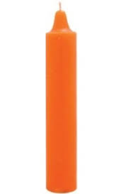 CANDLE JUMBO ORANGE 12PK /4