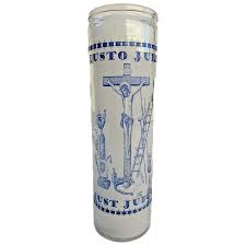 CANDLE 8" JUSTO JUEZ 12PK WHITE