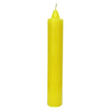 CANDLE JUMBO YELLOW 12PK /4