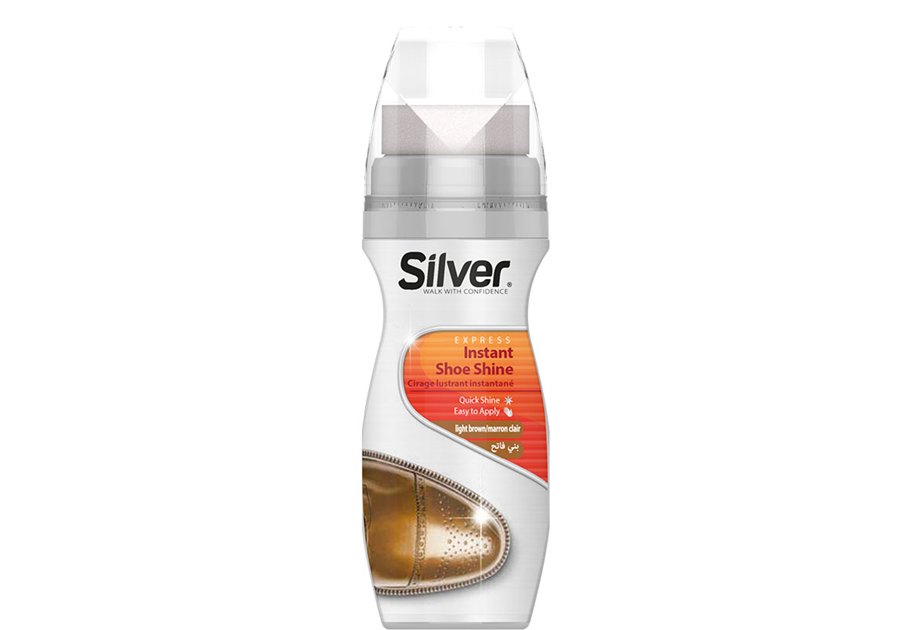 SILVER SHOE SHINE BROWN 75ml 12PK/96