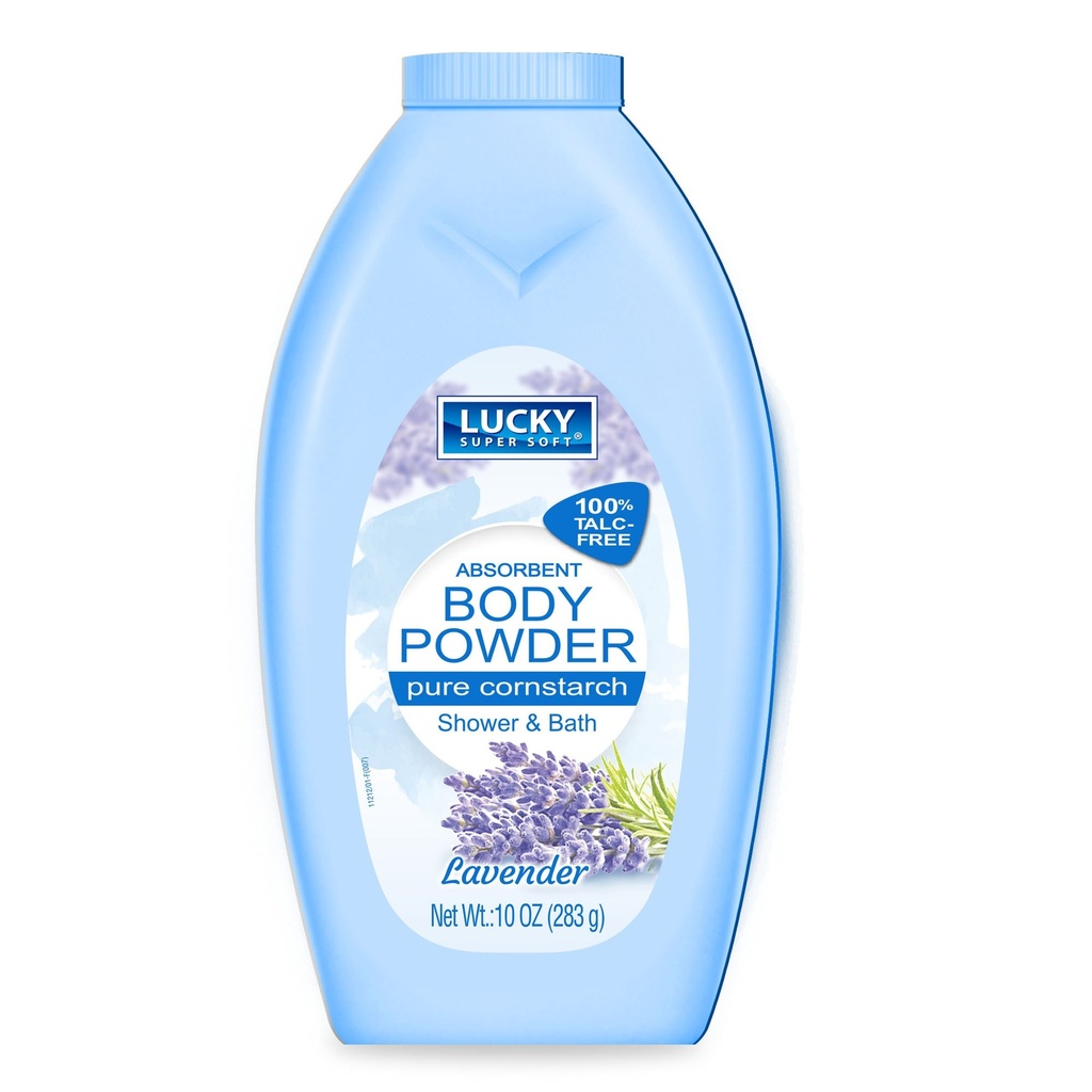 LUCKY BODY POWDER LAVENDER 10oz /12