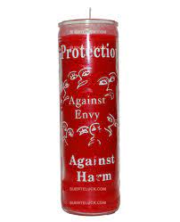 CANDLE PROTECCION RED 12PK