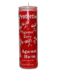 CANDLE PROTECCION Screened Glass RED 12PK