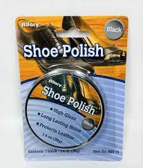 SHOE WAX POLISH BLACK CAN 1.4oz