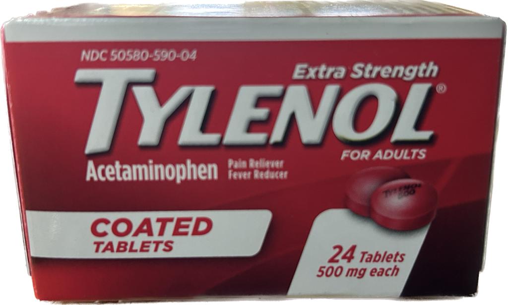 TYLENOL Coated Red X 24 Tabs. /6