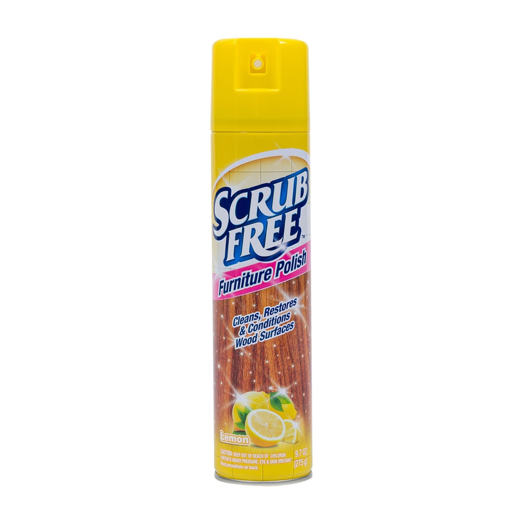 SCRUB FREE FURNITURE POLISH LEMON 9.7oz /12