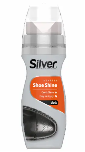 SILVER SHOE POLISH BLACK 75ml  /96