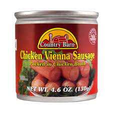 COUNTRY BARN CHICKEN VIENNA SAUSAGE 4.6oz /48