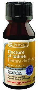 DLC TINTURA de IODO / / TINCTURE of IODINE 1oz /12  5/25