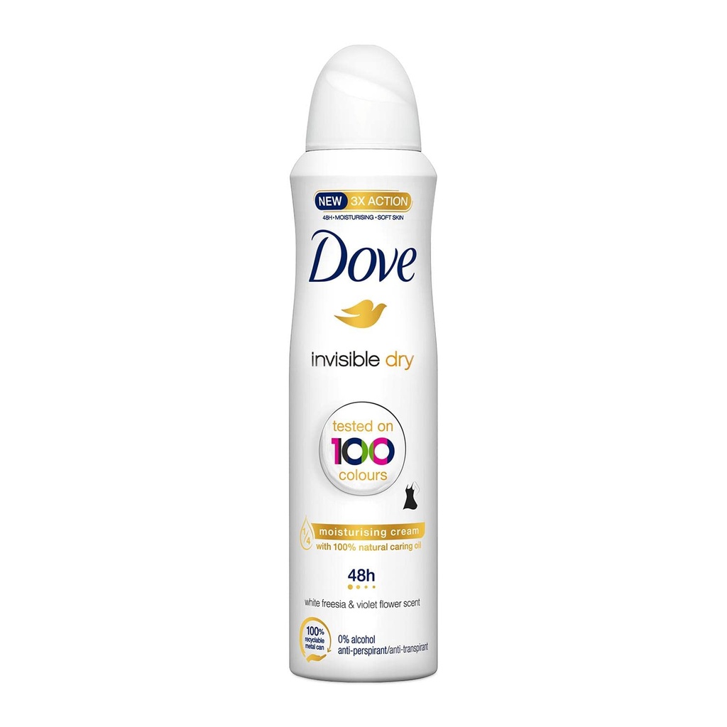 DOVE DEOD SPRAY INVISIBLE DRY 150ml /12