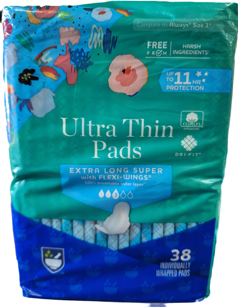 ULTRA THIN  PADS XTRA LONG 38/6