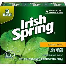 IRISH SPRING SOAP ORIGINAL 3.75oz  3-PK /18