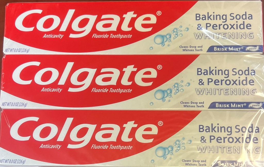 COLGATE T/PASTE Baking Soda & Peroxide 8.0oz /24