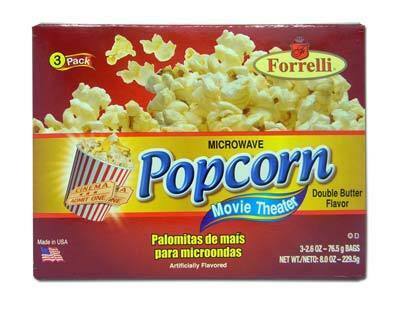 FORRELLI POPCORN MOVIE THEATER 3pk 2.6oz /12 exp 8/2025