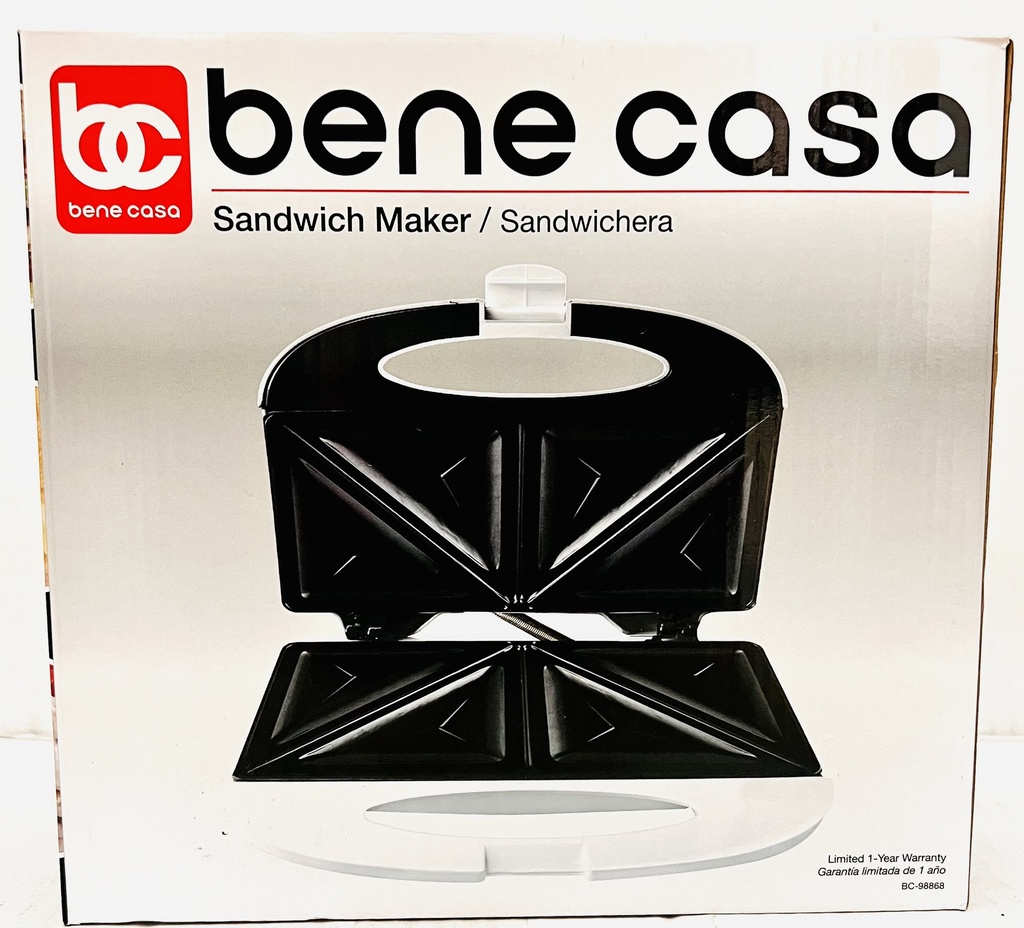 SANDWICH MAKER WHITE B/C /6