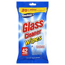 POWER GLASS CLEANER WIPES 42CT / 16