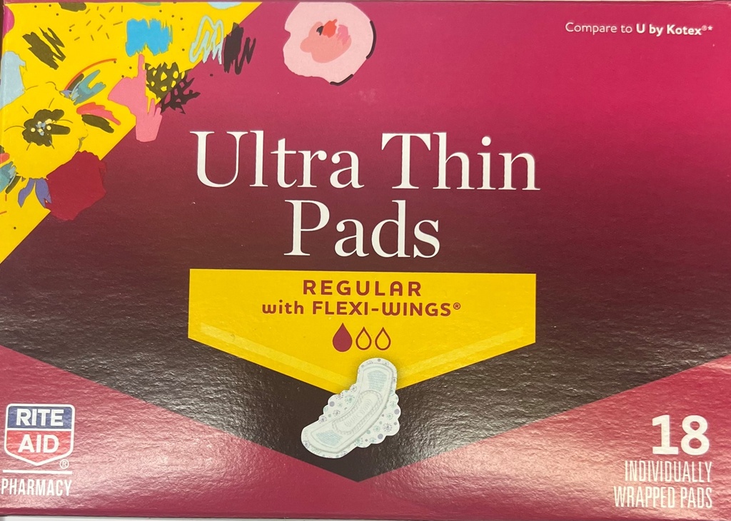 ULTRA THIN PADS REGULAR 18CT  /12