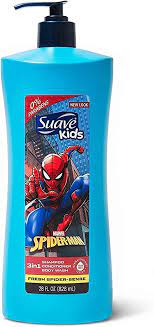 SUAVE KIDS 3 in 1 SHAMP. & COND. SPIDERMAN 28oz /4