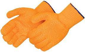 GLOVES Gold Honey Comb W/PVC GLV-5040L /12