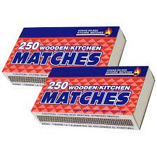 MATCHES 250ct - 2PK  WOODEN /48