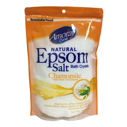 AMORAY NATURAL EPSOM SALT CHAMOMILE 16oz /12