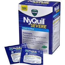 Nyquil Severe Cold & Flu Box 32pk x 2's /20 exp 2/26