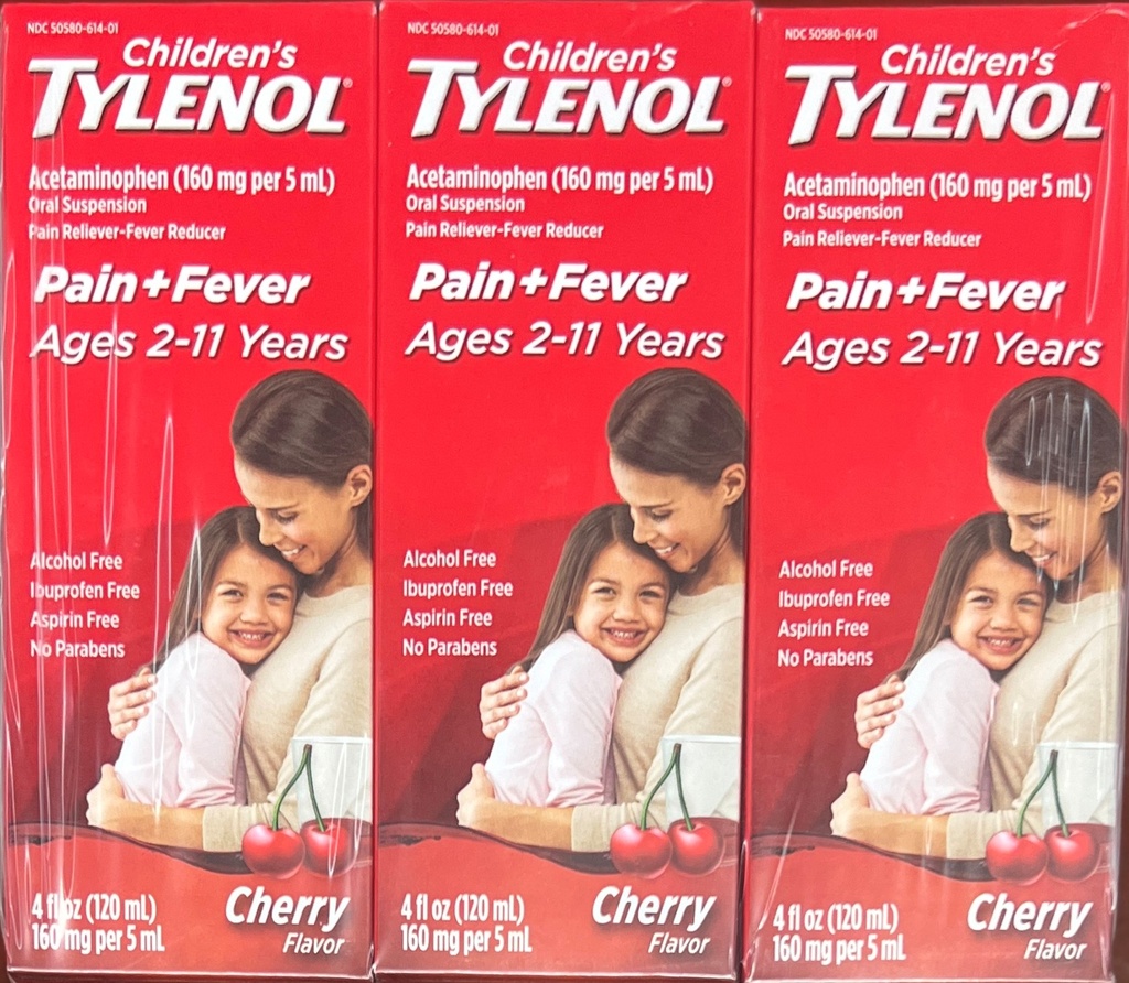 TYLENOL CHILDREN'S CHERRY 4oz /36 exp 11/25