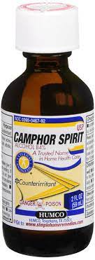 HUMCO CAMPHOR SPIRIT 2oz /72 exp. 9/28