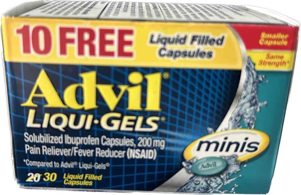 ADVIL LIQUID-GEL MINIS x 30-Caps /6