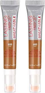 RIMMEL LASTING FINISH Breathable Concealer DARK 600  0.23oz 2-PK/36..