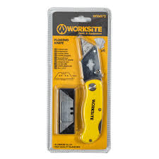 WORKSITE FOLDING UTILITY KNIFE W/6 Blades /12