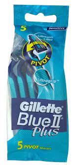 GILLETTE BLUE II RAZOR PLUS PIVOT 5PK /144