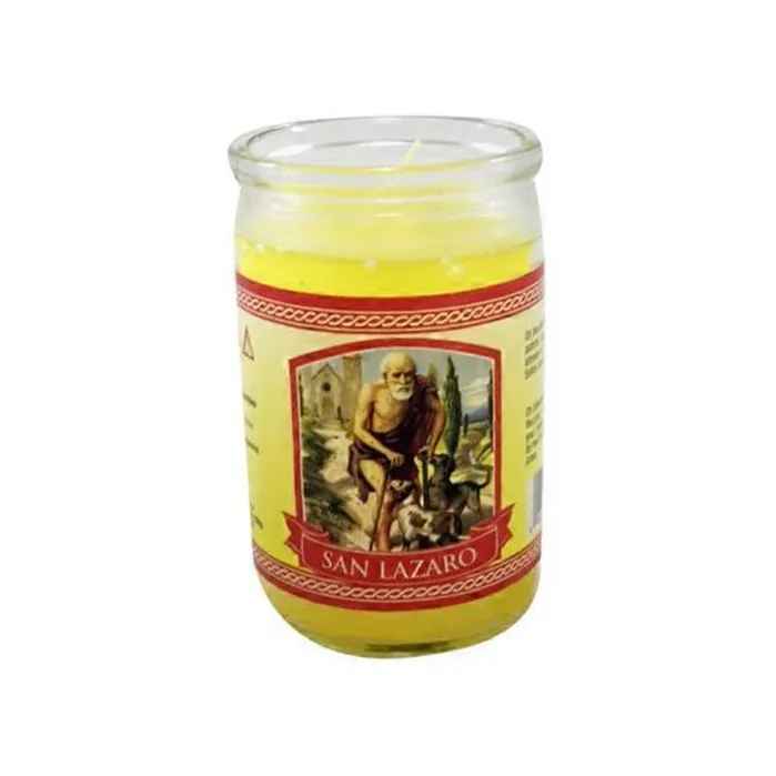 CANDLE 50 HR 3" SAN LAZARO w/label 24PK YELLOW