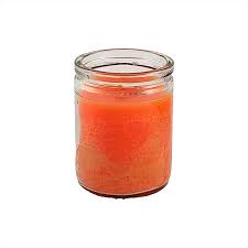 CANDLE 50 HR 3" ORANGE 24-PK